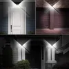 Collage of three images showing solar-powered outdoor lights installed on a house exterior, a garage, and a porch. Voir les images du produit