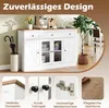 COSTWAY Kredens, 140 cm, szafka kuchenna z 3 szufladami, 2 Podgląd zdjęcia produktu 8