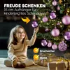 DEUBA® Weihnachtskugeln 100tlg Ø 3-6cm Kunststoff matt Produktbild-Vorschau 4