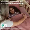 Biancheria letto bambini in mussola 100x135 cm Rosa antico Anteprima dell’immagine prodotto 2