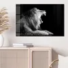 DEQORI Glasbild Echtglas 90x60 cm 'Brüllender Löwe' Produktbild-Vorschau 4