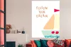 MuchoWow® Poster Illustration mit dem Zitat "Folge deinem Produktbild-Vorschau 3