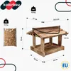 KOTARBAU® Karmnik dla Ptaków Drewniany 21,5 X 23,5 cm Budka Podgląd zdjęcia produktu 3