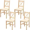set di 4 sedie da sala da pranzo HWC-F77, poltrona sedia da Anteprima dell’immagine prodotto 1