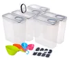Relaxdays Vorratsdosen 6er Set, mit Deckel, luftdicht, Produktbild-Vorschau 8