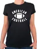 Huuraa Damen T-Shirt American Football Ball S Black Bio Produktbild-Vorschau 1