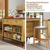 Merax Kücheninsel Landhausstil mit 2 Schubladen, Sideboard Produktbild-Vorschau 7