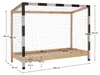 Kondela Montessori Bett Futal 90x200 cm - natur / weiß / Produktbild-Vorschau 3