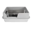 50×35×20cm Edelstahl Katzentoilette – Offenes Katzenklo mit Produktbild-Vorschau 4
