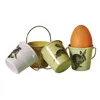 Eimer Eierbecher mit Hasen Design im 4er Set Produktbild-Vorschau 4