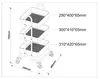 Küchenrollwagen ’Pyhäntä’ mit 3 Ablagekörben 78,5 x 46 x 35 Produktbild-Vorschau 7