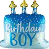 Folienballon Birthday Boy Shape blau 70 x 60 cm Produktbild-Vorschau 1