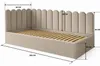 Dětská postel JUNIOR 80x200, nástěnné panely, studená Náhled obrázku produktu 3