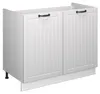 Spülenunterschrank Vicco Fame-Line Weiß Landhaus/Weiß 100 Produktbild-Vorschau 1
