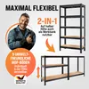 MONZANA 2er Set Schwerlastregal 180x90x40cm Schwarz Produktbild-Vorschau 5