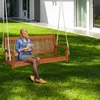 KOMFOTTEU závesná lavica z eukalyptového dreva, 2-miestna Náhľad obrázku produktu 3