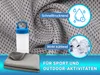 Kühlendes Sporthandtuch / Fitness Handtuch, 30x90 cm, grau Produktbild-Vorschau 2