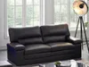 Couchgarnitur Leder 3+2 - Büffelleder - Schwarz - MIMAS Produktbild-Vorschau 10