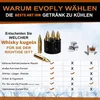 Whisky Stein Set in Holzbox, Edelstahl Eiswürfel Produktbild-Vorschau 4