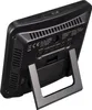 The back of a black digital weather station with a kickstand. Náhled obrázku produktu