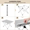 WOLTU Alu Campingtisch tragbar mit Tragetasche, Klapptisch Produktbild-Vorschau 5