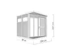 Gartenhaus Bertilo Concept Office inkl. Fußboden 237 x 310 Produktbild-Vorschau 2