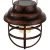 A close-up studio shot of a solar-powered hanging lantern. Produktbild-Vorschau