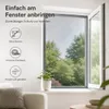 Fliegengitter Fenster 100 x 130 cm Anthrazit mit Klettband Produktbild-Vorschau 2