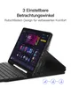 inateck N0028 black Galaxy Tab A9 plus Tastatur Bluetooth Anteprima dell’immagine prodotto 5