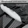 A close-up of a padded ironing board cover on a metal rack. Produktbild-Vorschau