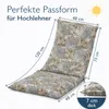 6x Coussin pour chaise de jardin 120x48cm Coussin pour Voir les images du produit 2