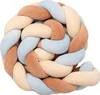 Mix Beige&Blue – Geflochtene Bettschlange Bettumrandung für Produktbild-Vorschau 1