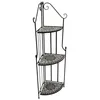 DEGAMO Gartenregal Eckregal Regal SIENA, Stahl + Mosaik Produktbild-Vorschau 2
