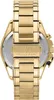 A close-up, top-down view of the back of a gold Maserati watch. Produktbild-Vorschau
