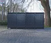 4 Mülltonnenboxen Modell No.2 Anthrazit komplett RAL7016 Produktbild-Vorschau 2