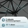Sekey Alu Sonnenschirm 300 cm Rund Knickbar mit Kurbel Produktbild-Vorschau 4