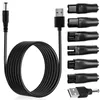 5V USB Ladekabel Set 7 Stück mit 7 Ladeköpfen für Rasierer, Produktbild-Vorschau 1