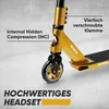 Apollo Stunt Scooter Star Pro Gold Kinderroller Tretroller Produktbild-Vorschau 4