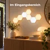 10er Set Hexagon LED Panel Wandleuchten Sechseck Gaming Produktbild-Vorschau 5