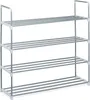 scarpiera relaxdays grigio 90,0 x 31,0 x 93,0 cm Anteprima dell’immagine prodotto 6