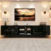 Meuble TV laqué brillant avec éclairage LED, meuble TV avec Voir les images du produit 2