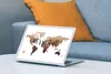 MuchoWow® Laptop Aufkleber Sticker Cover Weltkarte - Braun Produktbild-Vorschau 4