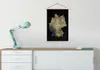 MuchoWow® Textilposter Europa - Deutschland - Gold 60x90 cm Produktbild-Vorschau 3