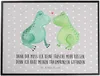 Mr. & Mrs. Panda tischpad Frosch Liebe - Grau Pastell - Produktbild-Vorschau 1
