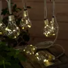 LED Solar Lichterkette, 10x Glühbirnen, Hanfseil, L 570 cm Produktbild-Vorschau 5