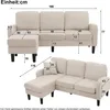 MODFU L-čalouněná rohová sedačka s chaise longue – 3-místná Náhled obrázku produktu 6