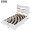Flieks Jugendbett 90x200cm mit USB, Einzelbett Metallbett Produktbild-Vorschau 7