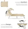 tectake® 2er Set Sonnenliege Chloé 4-stufig klappbar mit Produktbild-Vorschau 4