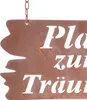 KOTARBAU® Dekoratívny hrdzavý nápis na zavesenie Kovová Náhľad obrázku produktu 6