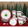 set da colazione 18 pezzi Sogno di Natale in porcellana 6 Anteprima dell’immagine prodotto 3